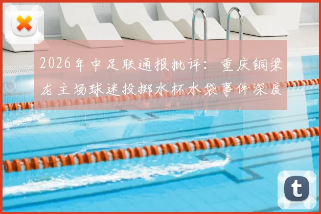 2026年中足联通报批评:重庆铜梁龙主场球迷投掷水杯水袋事件深度剖析,球场文明观赛指南
