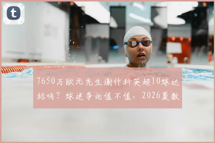 7650万欧元先生谢什科英超10球达标吗?球迷争论值不值,2026夏数据全解析